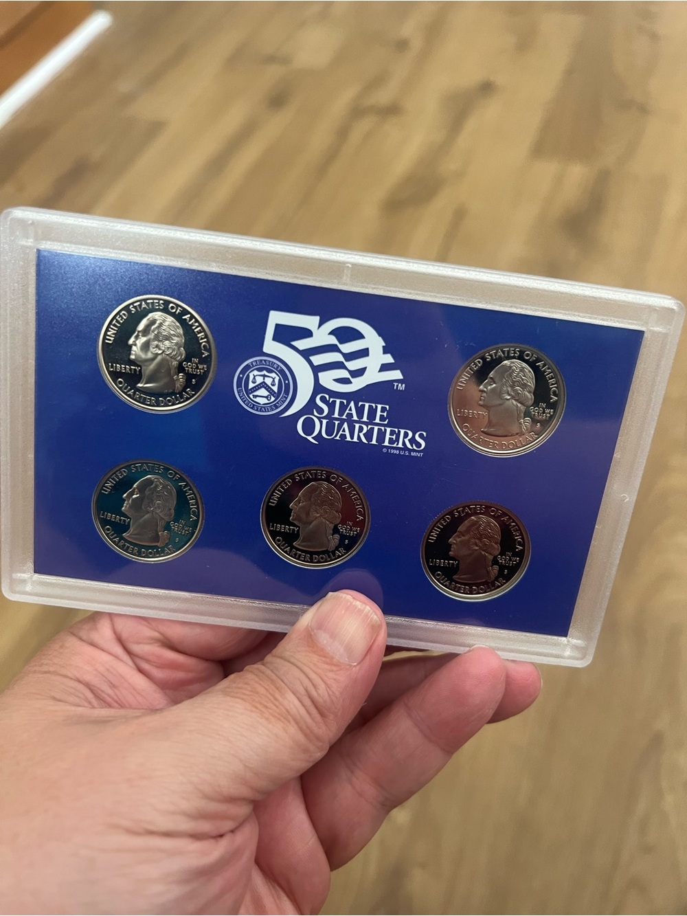 State Quarters 50th Anniversary Collector Set - Blue Coin Collection Mint